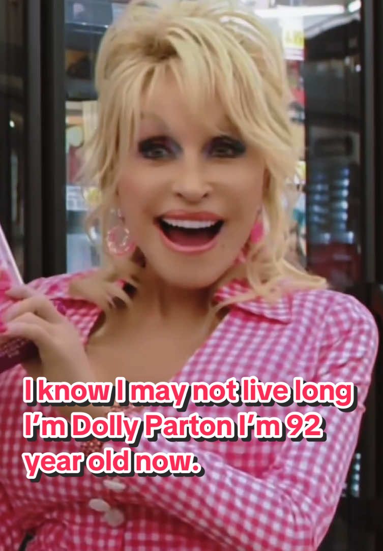 I know I may not live long I’m Dolly Parton I’m 92 year old now. #dollyparton #fyp #usa #celebrity #foryou 