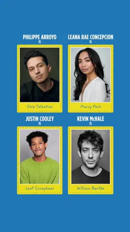 the bee just got a few new spellers. put your hands together for Philippe Arroyo, Leana Rae Concepcion, Justin Cooley, and Kevin McHale!!!!! #spellingbeenyc #bee #buzz #cast #theatre #nyc #newyork #fyp #foryou #musicaltheatre #gleek #ny #spellingbee 