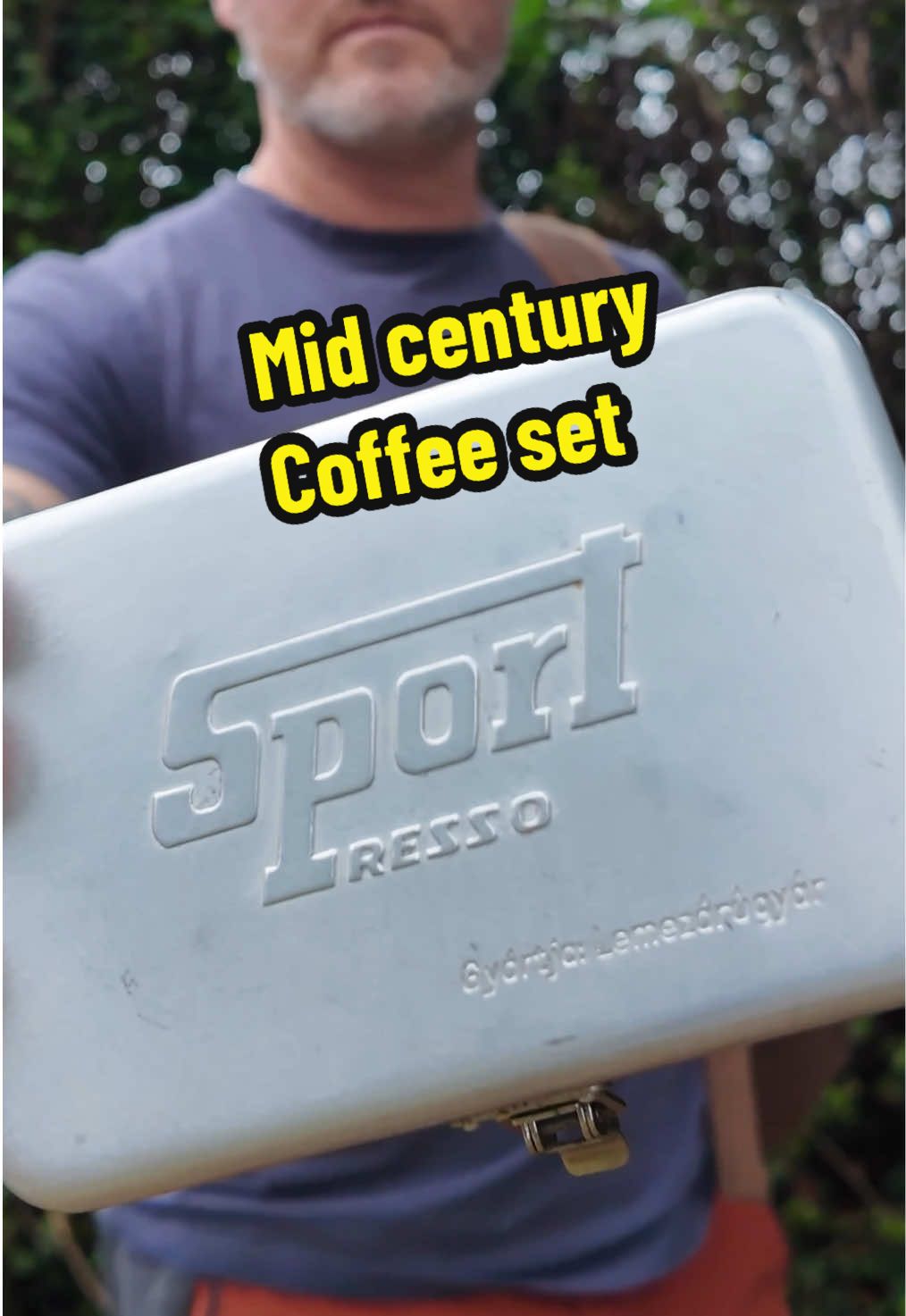 Bet you’ve not seen one of these before. Mid century camping coffee set #camping #coffee #Outdoors #Hiking #survival #satisfyingvideos #vintage #hungary #sportpresso these coffee #espresso sets were made in the 1950’s in Hungary in sheet metal factories. An ingenious design that’s portable and very light. Watch it all the way through to see how it brews #campcooking 