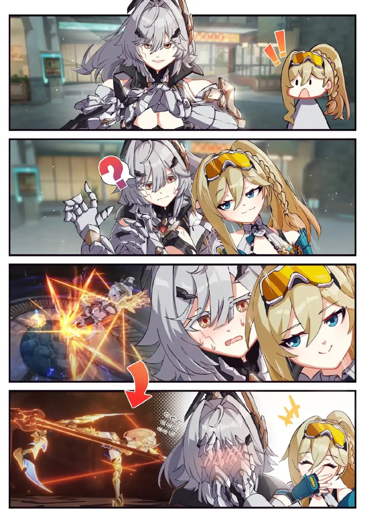 Gọi tiền bối đi nào😁 Cre: @kimi_craze #durandal #helia #honkaiimpact3rd 