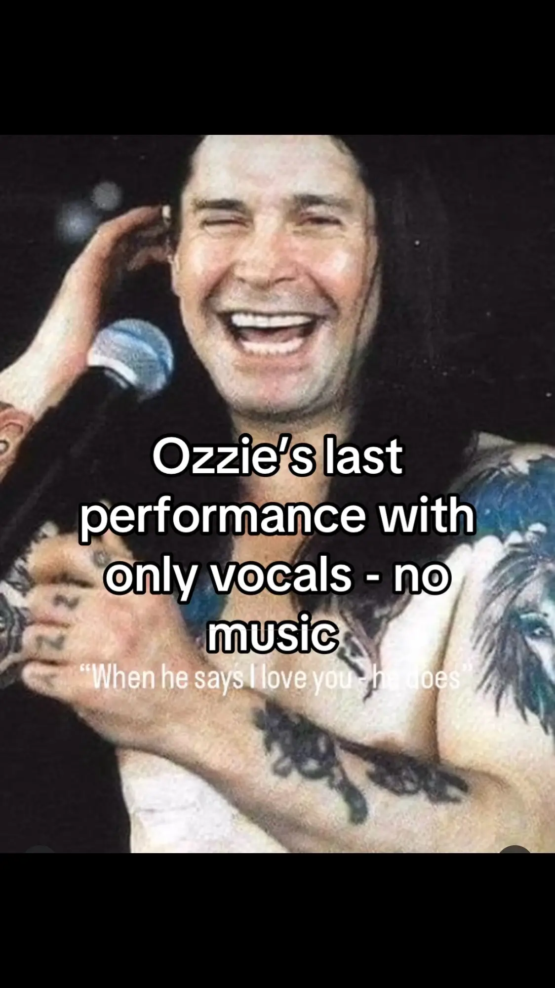 You can hear the finality in his voice—but even more than that, you can still feel the raw, pure talent that carried him through all the incredible years of singing. He knew what was coming, and yet he gave it everything he had. He did it for us—for everyone who had ever loved him, supported him, and followed his journey over the years. Rest in Peace #ozzy #ozzyozbourne #legend #music #fyp #metal