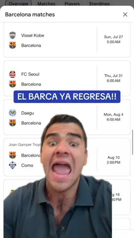 El Barca ya regresa!!