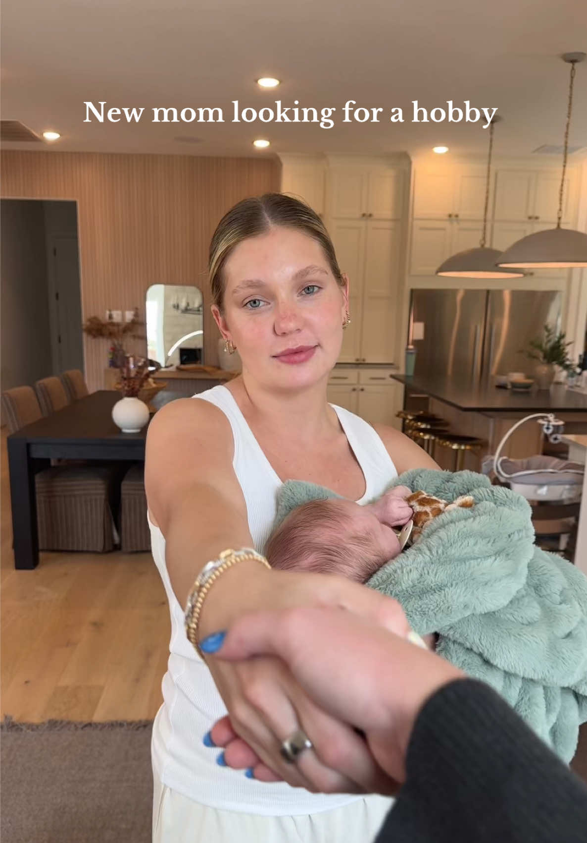 10/10 recommend picking up a new hobby during postpartum! We’ve got something exciting coming….. can you guess??? @Macy Thompson #remotedance #newmom #newhobby #postpartum 