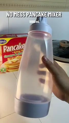 Napakaconvenient pa rin gamitin ganitong hand mixing bottle #pancakemixerbottle #mixingbottle #pancakemixingbottle #mixingbottlewaffle #kitchenneeds #pancakemixer #bottlemixer 