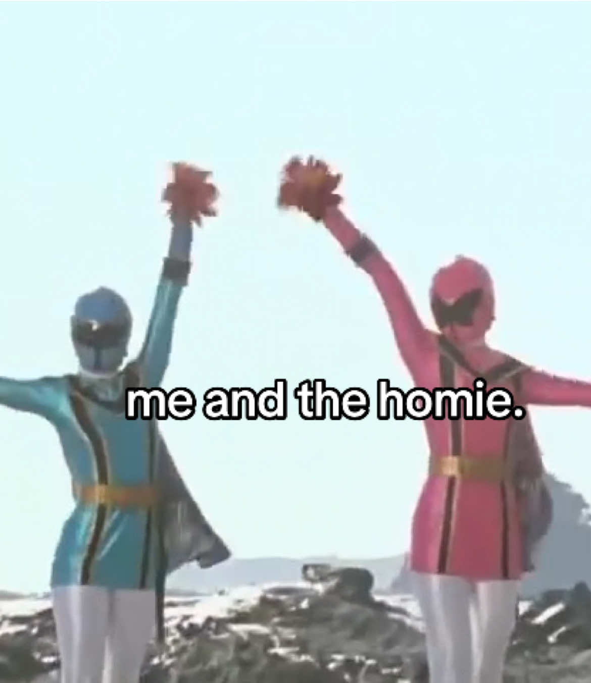 look how they ate that though! #fyp #foryoupage #meandbro #meme #supersentai #魔法戦隊マジレンジャ #magiranger #magiblue #magipink #uraraozu #houkaozu 