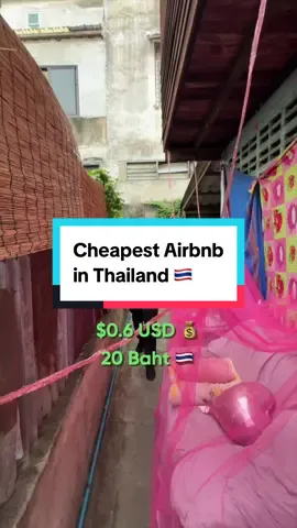 $0.6 (20 baht) Cheapest Airbnb in Thailand 🇹🇭