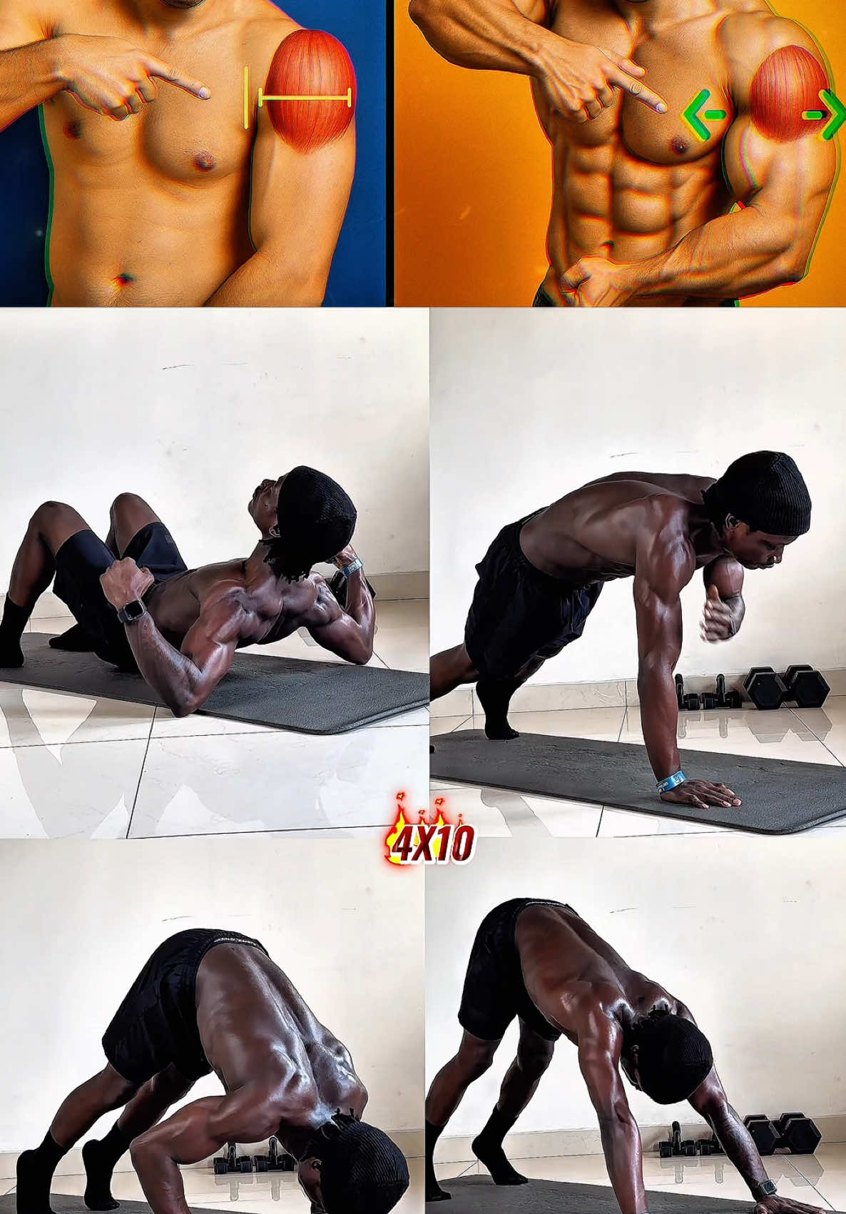 Effective Shoulder Workout 🏠 #shoulders #exercise #athome #shouldersworkout 