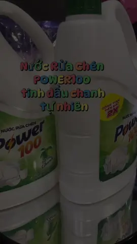 Nước rửa chén power100 tinh đâu chanh