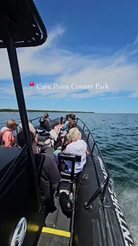 Boat tours to Cave Point in Door County, Wisconsin #travelwi #wisconsin #lakemichigan #doorcounty #greatlakes 