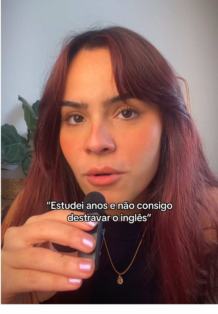 “Estudei anos e não consigo destravar meu inglês”. Talvez você esteja vigilante demais de si mesma.  #falaringles #inglesonline #inglesintermediario 