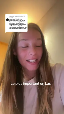 Réponse à @al.hne n’hésitez pas si vous avez des questions sur la pass ou la las :) #pass #las #sante 