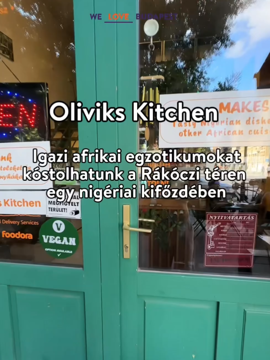 🇳🇬 A Rákóczi tér környéke vonzza a multikulti közeget, a kreatív diákságot, így nem csoda, hogy a város egyik legsokszínűbb közegévé nőtte ki magát az elmúlt években. Jobb helyet el sem tudnánk képzelni Olivia nigériai kifőzdéjének, az Oliviks Kitchennek. 👉 Mentsd el, ha te is kipróbálnád! #olivikskitchen #rakocziter #jozsefvaros #nyolcker #8ker #afrikai #AfricanFood #nigerianfood #étterem #kifőzde #ajánló #gasztro #budapesteats #budapestfoodguide #mutimiteszel #mutiholeszel #budapest #welovebudapest #magyar #magyartiktok @olivikskitchen Budapest 