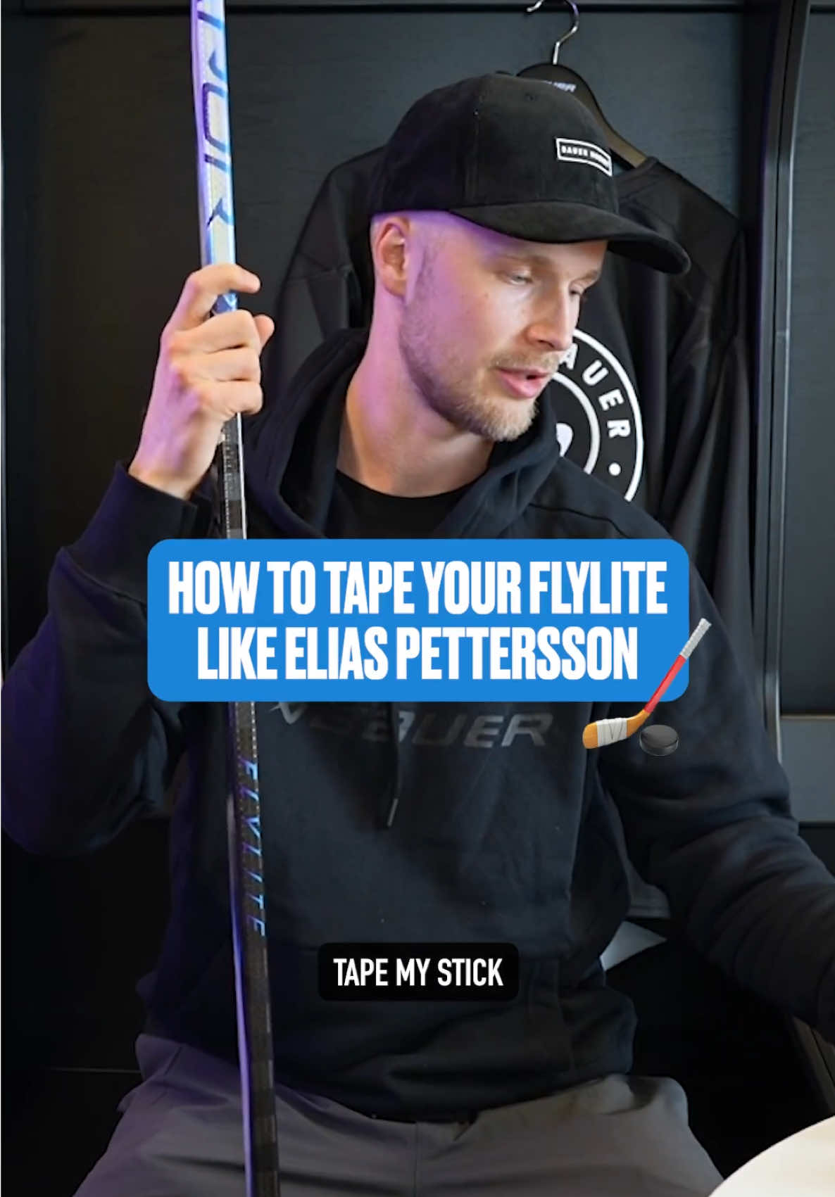 Prep your #VAPORFLYLITE like Petey 🔥 #BauerHockey #HockeyStick #HockeyPlayer #hockeytiktoks #hockeytok #vancouvercanucks 