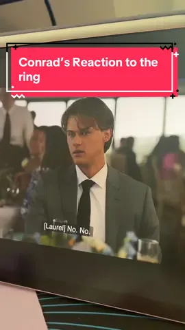 I don’t think Conrad was impressed by the ring. We are about to see this man go threw it this season of The Summer I Turned Pretty @the summer i turned pretty #tsitp #thesummeriturnedpretty #conradfisher #jeremiahfisher #bellyconklin #teamconrad #teamjeremiah #bonrad #jelly #jennyhan #primevideo #BookTok 
