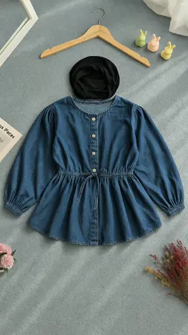 Pola Wear | Aeera Blouse Denim #kemejajeans  #kemejaoversize  #kemejawanita  #kemeja 