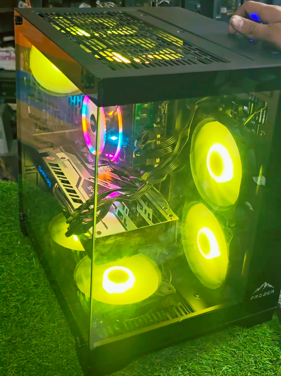 Budget Gaming PC  i5 4th Gen With RX 580 All available At Basit Computers Lahore WhatsApp per contract Kary 03114582406 #basitcomputer #gamingpc #GamingSetup #GamingOnTikTok #custompc #gamingvideos #rx580 #glasscase 