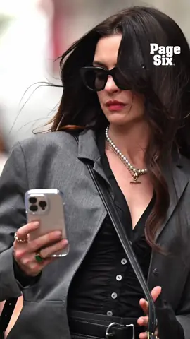 Anne Hathaway was spotted filming on the set of 