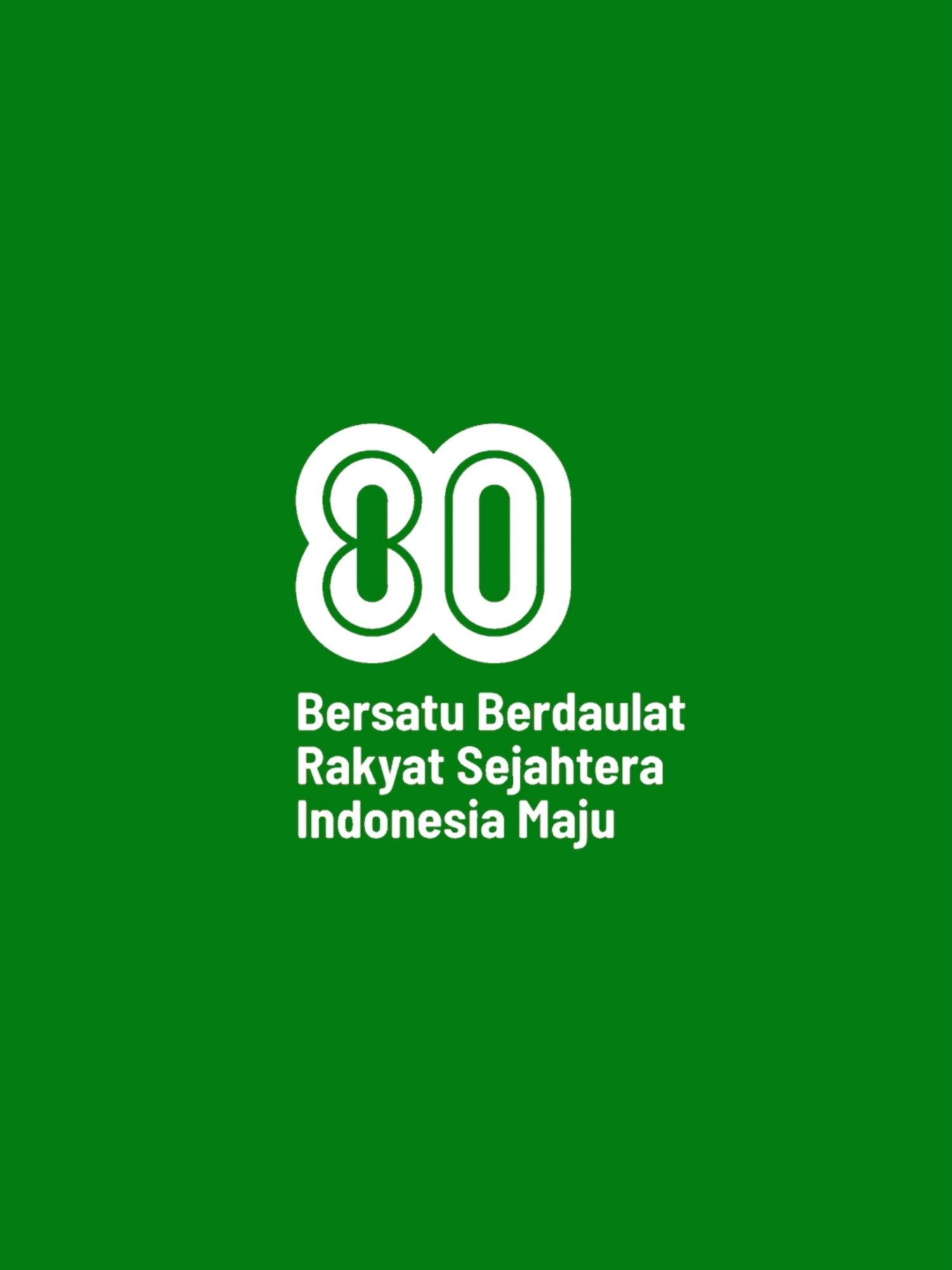 Animasi Logo HUT RI 80 tahun Green Screen | bahan editan video agustusan #logohutri80 #animasilogohutri80greenscreen #logohutri80greenscreen