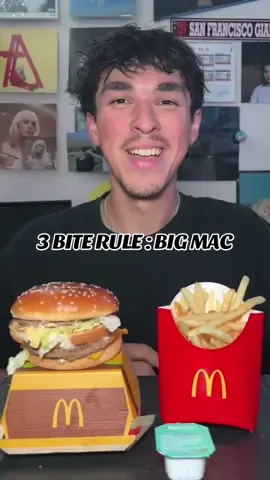 3 bite rule with a big mac. this might be my favorite diet ive ever been on! but hopefully you guys are having a great week! @McDonald’s  #3biterule #bigmac #Foodie #mukbang #foodtiktok 