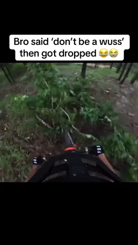 Told us not to be a wuss… then nature humbled him 💀 You can’t make this stuff up 😂 #cyclistfail #instantkarma #bikefail #funnyfall #fyp #bikelife #confidencefail #naturewins