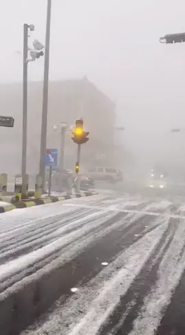 ليست موسكو إنها ابها 😍❄️.#امطار اليوم #ابها _الان #ابها_ عسير #ثلوج 