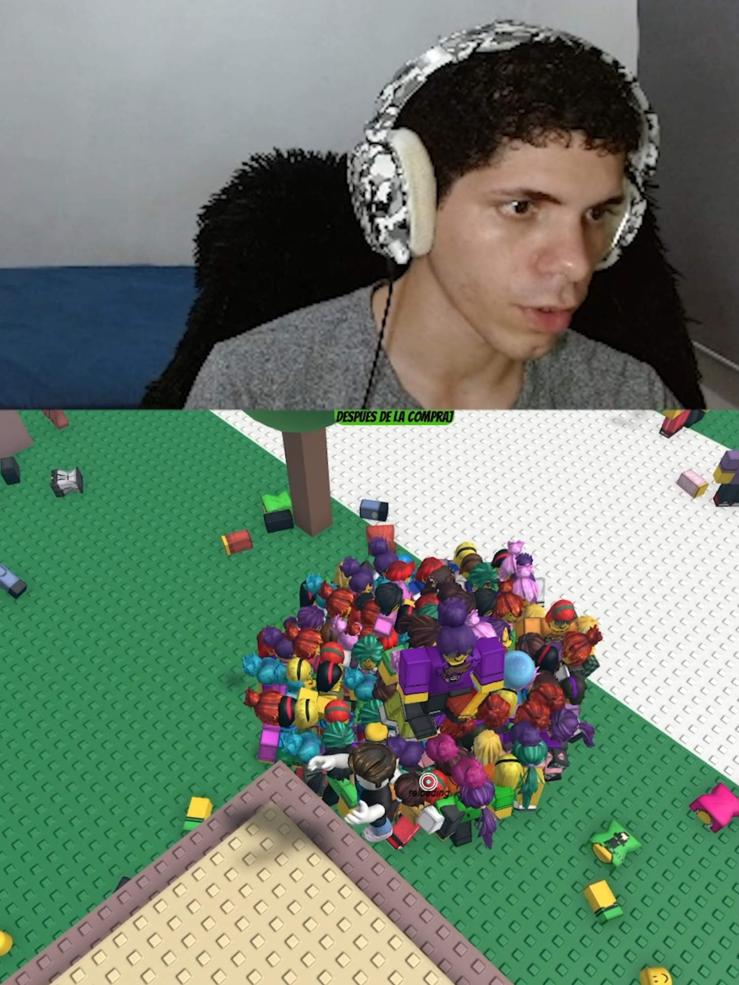 Agrupe a mas de 1,000 personas y las explote 🤑🤑 #robloxx #bomba #gaming #juegos