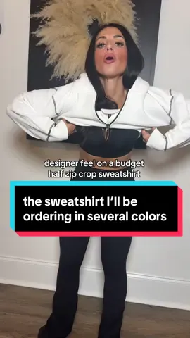 designer feel without the designer price tag @PrettyGarden #prettygarden #cropsweatshirt #halfzipsweatshirt #sweatshirt #tiktokshopbacktoschool #creatoricons #tiktokshopcreatorpicks 