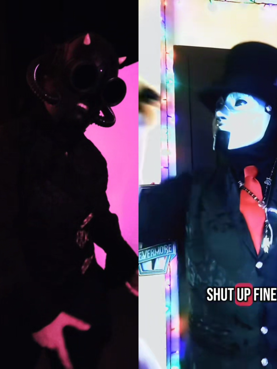 #duet with @Devilish_Shadow_Cosplay some of the older ghouls are still trying to get used to the new ones. Stratos isnt a fan so far. #stratosphereghoul #ghoulette #namelessghoul #thebandghostcosplay #thebandghost #fyp 