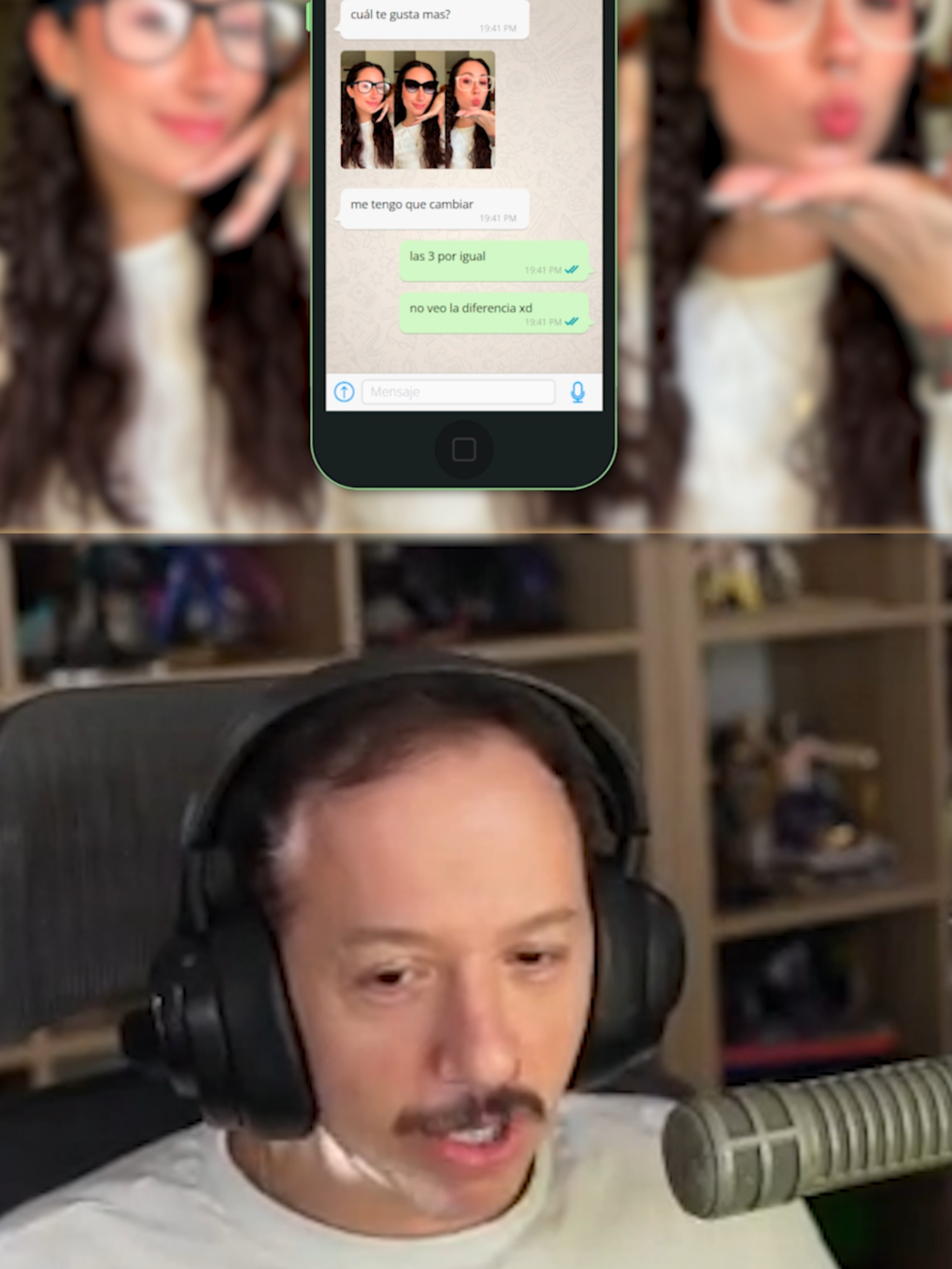 Marta le envía 3 fotos a padre y... 🤡🤣 #knekro #knekroclips #viral #clips #fyp