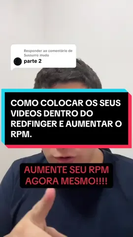 Respondendo a @Sussurro mudo aprenda a mandar seus vídeos para os Estados Unidos. #redfinger #estadosunidos #rpm 
