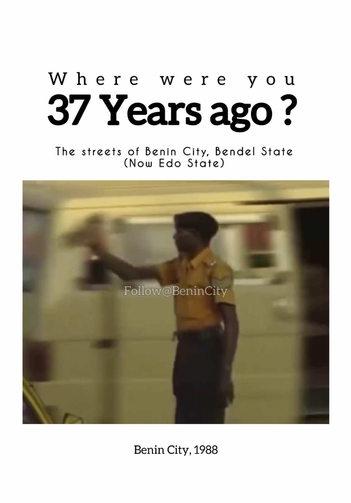 Step back in time to 1988 Benin City, in the heart of the old Bendel State. This rare footage, recorded by Granada Media 37 years ago, offers a moving glimpse of a city alive with charm and character. From the serene stretches of GRA to the bustling energy of Upper Sokponba, Ore-Oghene, and  Ring Road axis, every frame whispers of an era gone by. Spot the vintage beauties on the roads, the legendary Peugeot 305, Daihatsu sedans, the unmistakable green-and-yellow Bendel cabs, and tuke-tuke buses. Landmarks like the glass house on Airport Road, Leventis Super Stores, and Bata Shoes stand proudly, relics of a golden age. Clips like these are time machines. For many, they bring back warm, nostalgic memories of simpler times. To our older folks: do you recognize these sights? What memories do they stir for you? 🎵 Music: Evi Edna Ogoli – Look Before You Cross 🎥 Credits: Granada Media via @BeninCity #Benin #BendelState #CityOfBronze #Naija #Nigeria #1980s #BeninCity