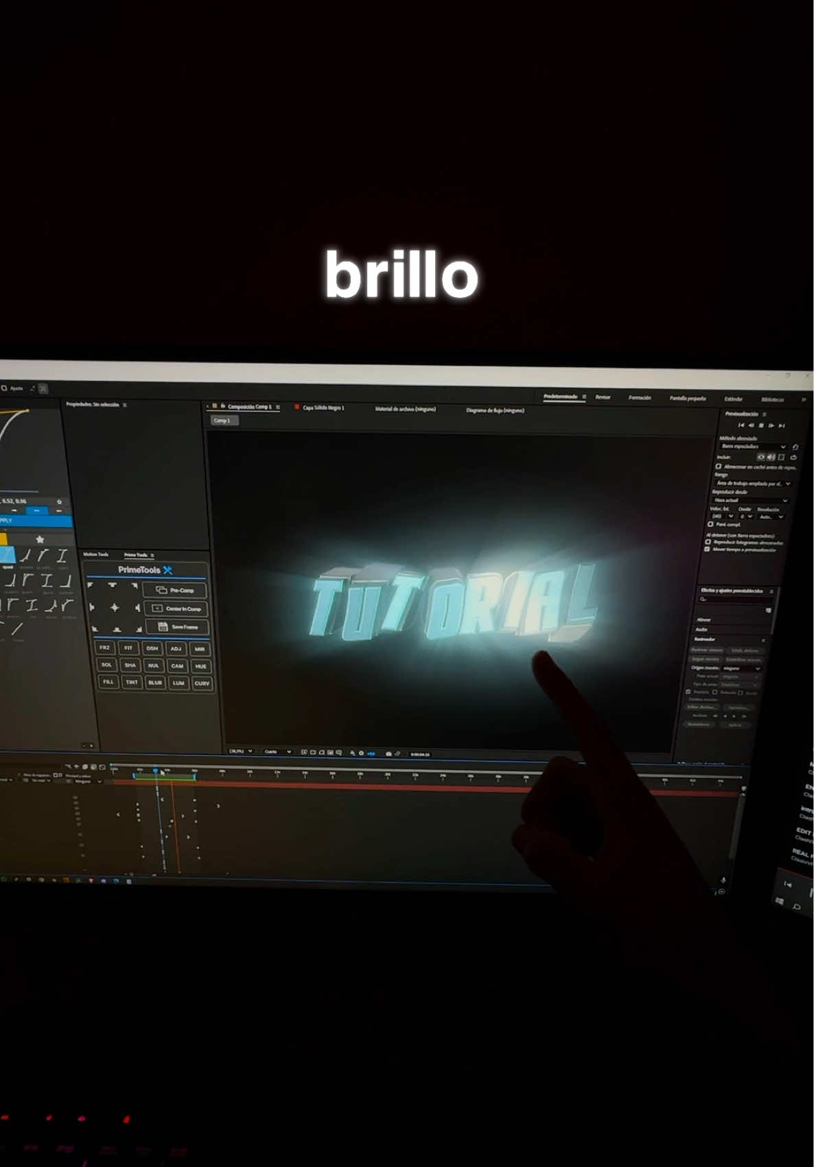 EFECTO BRILLO RÁPIDO #virales #vfx #edit #edicion #tutorial #efectos #aftereffectsedits #comunidad #aprender #fyp #gratis 