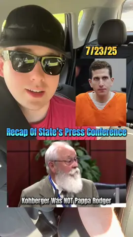 The state held a press conference following #BryanKohberger’s sentencing today! We got some clarity on some burning questions! The main one, in my opinion, being that Kohberger was NOT Pappa Rodger. #idaho4 #moscowidaho #1122kingroad #fyp #foryou 