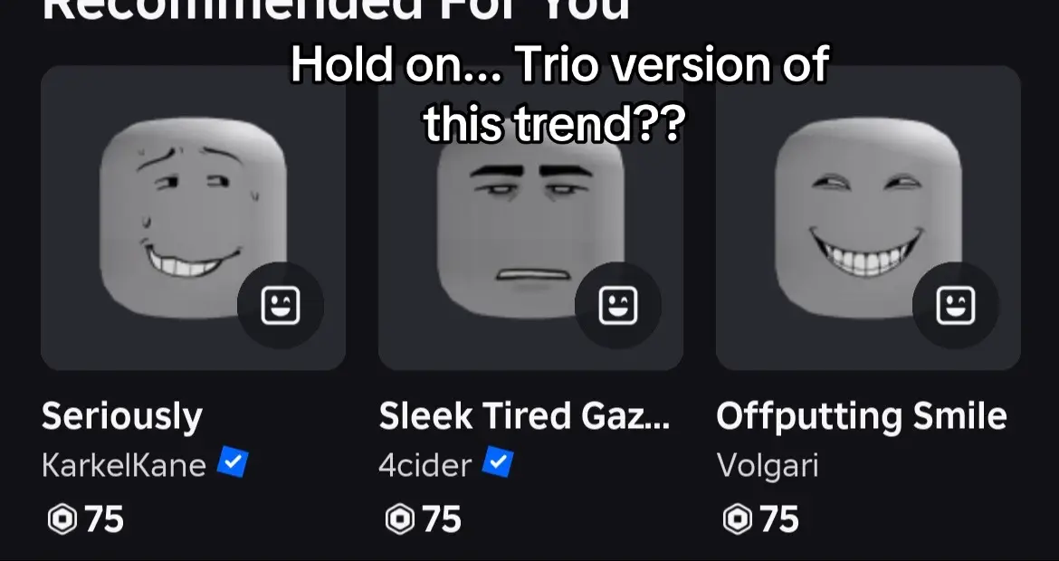 #roblox #tiktok #trend #trio #fyp 