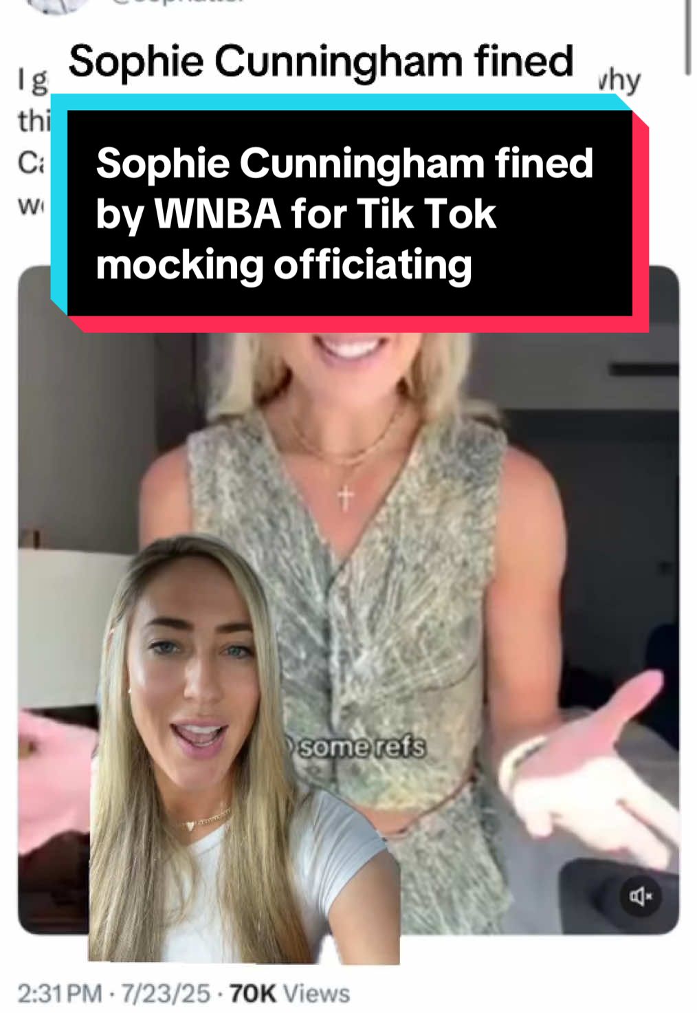 #greenscreenvideo #sophiecunningham #angelreese #WNBA #basketball #indianafever #sportstiktok #fypp 