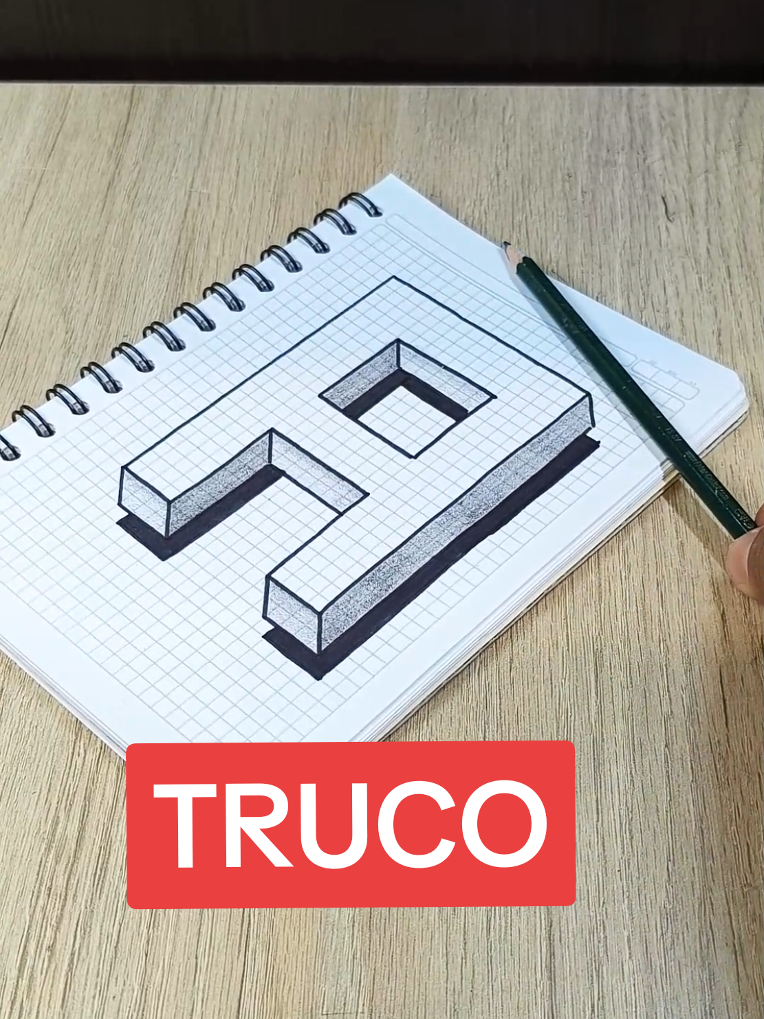 Dibujos faciles 3D ❤️ Drawing 3D Art #arte #art #dibujosfaciles #draw #truco 