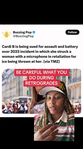 Astrology is so literal sometimes! #cardib #mercuryretrograde #astrology #retrograde #leo #fyp #libra 