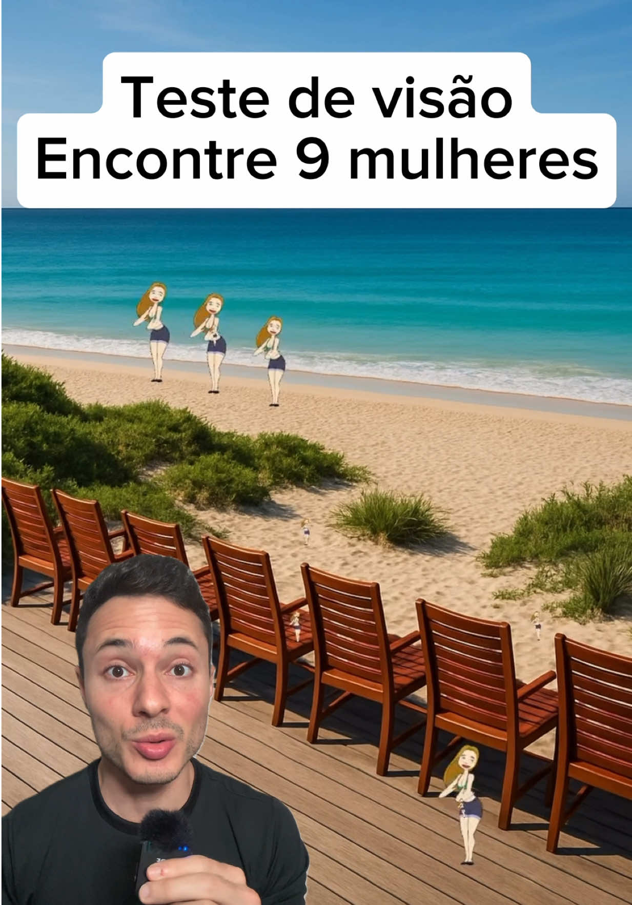 Teste de visão, você consegue encontrar as 9 mulheres no vídeo?