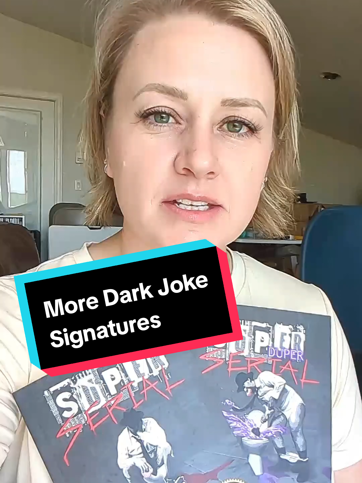 More dark crap I've signed in my books.📚💀 #harkermcnair #superserial #horrortok #darkcomedy #jokes  #darkjokes #comedyhorror #satire #darkcomedybooks #horror 