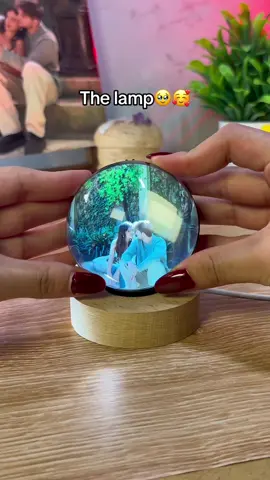 It’s the best gift I got🥹🎁 - Is a personalized crystal ball that plays your favorite video. Perfect for remembering loved ones, pets, special moments and more✨🥰 #couples #personalizedgift #crystalball 