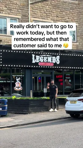 Motivational advice from our customer. Had to pretend I understood his order. Sounds like he wanted our new mango sticky rice and mango flurry at legends! 