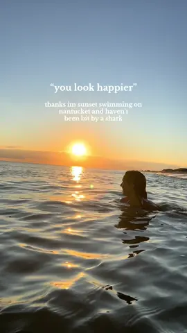 my favorite evening activity🌊 #nantucket #nantucketisland #nantucketsummer #nantucketsunset #nantucketthings #nantucketvibes #sunsetswim #nantucketlife #nantucketliving 