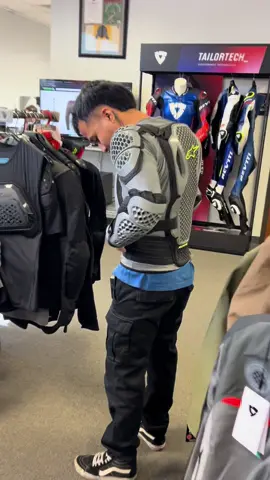 Please do not wear this on the street! This garment is not abrasion resistant. The REV’IT Nucleus Protector will be a better option if you like this particular style. #alpinestarsbionicactionv2 #alpinestars #motorcycles #motorcyclerider #motorcyclegear #fyp #motorcyclelife 