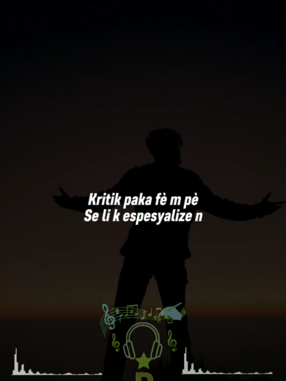 Kritik paka fè n pè. Depi gen kritik se paske nou grandi, nou nan bon chemen an...✌️✨🚶 _KRITIK #mizikayisyen #rapkreyol #pouou #plumestar 