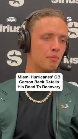 Carson Beck talks about his recovery process from elbow surgery. Beck is fully recovered and ready to lead Miami Hurricanes Football. How far can Miami go this season? (via ACC Media Day coverage on SiriusXM College Sports Radio) #CollegeFootball #football #miami #carsonbeck
