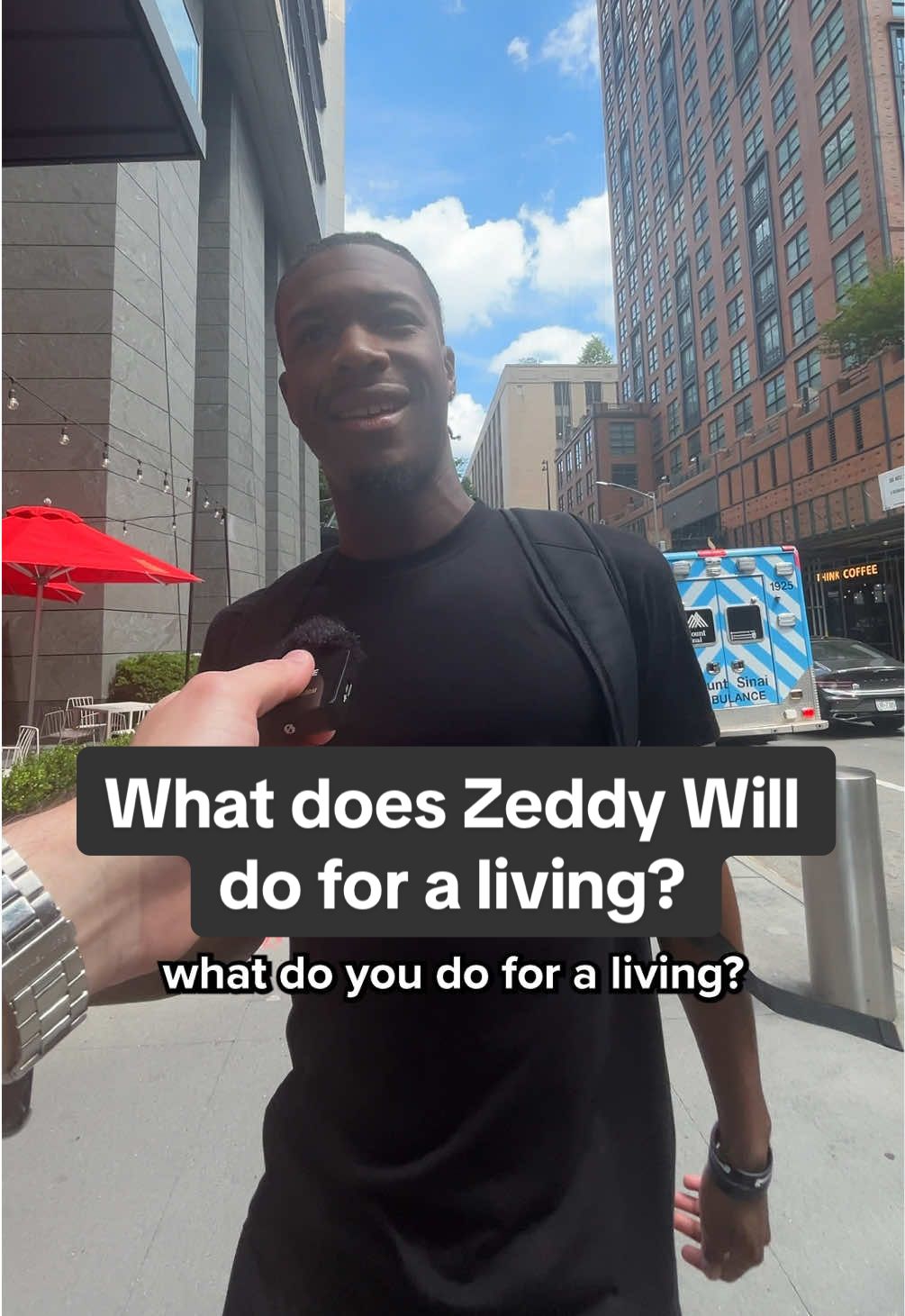What do you do for a living? @aka CBANDZZZ 🗣 #whatdoyoudoforaliving #zeddywill #chacha #cantgobroke #newmusic #interview #cbandzzz #funny #nyc #getjiggy #rap #hiphop