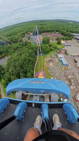 Endless drops and airtime on Nitro at Six Flags Great Adventure #sixflags 