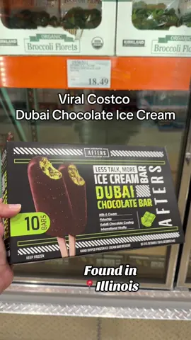 Finally found the viral Costco Dubai chocolate ice cream in Illinois! @Afters Ice Cream @Costco Wholesale  Item number: 1936201 📍Bloomingdale 📍Melrose Park 📍North Riverside 📍Bolingbrook 📍Naperville 📍Niles 📍Chicago South Loop 📍Lincoln Park #costcodubaichocolateicecream #aftersdubaichocolateicecream #illinois #dubaichocolateicecream #costcofinds #dubaichocolate #tiktokmademebuyit  #viralicecream #fyp #viraldubaichocolate #costco #costcoillinois #costcoillinoisfinds #chicagoillinois #bloomingdaleillinois #melroseparkillinois #northriversideillinois #bolingbrookillinois #napervilleillinois #nilesillinois #lincolnparkillinois #chicago #costcoicecream #midwest #fypシ #viral 