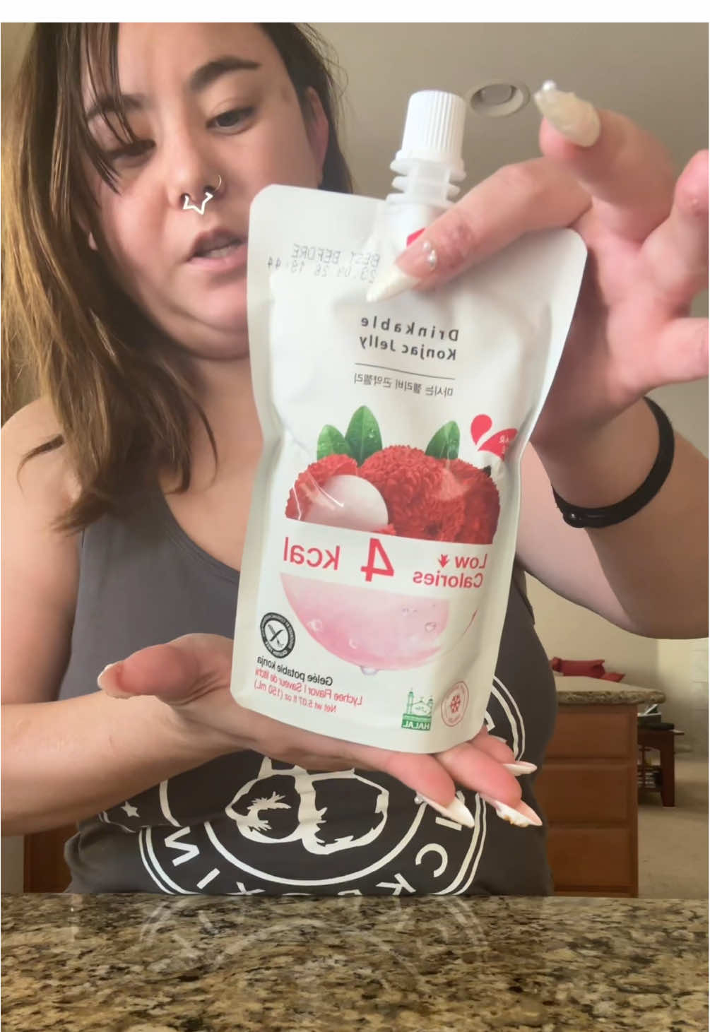 It was very good and no sugar and low calorie! Perfect for a diabetic like me #fyp #foryou #ad #sogood #konjacjelly #konjac #free #lowcalorie #sugarfree #diabetes 