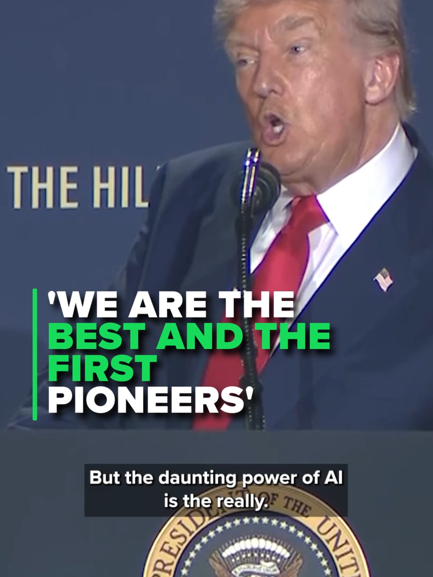 President Donald Trump spoke at the AI Summit in Washington, DC on Wednesday where the president emphasized America as ‘the best and the first pioneers’ referring to AI technology and innovation. Read more Trump news at the link in our bio.